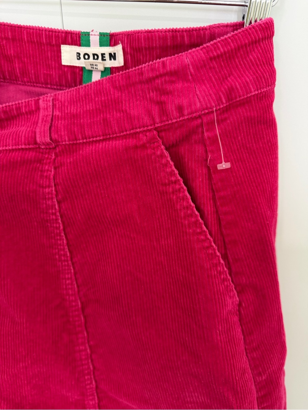 BODEN Petra Cord Midi Skirt-Cherry Jam R0616 - Picture 7 of 9